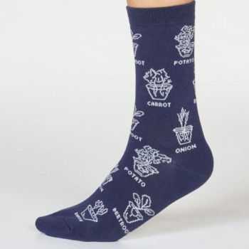 Boîte cadeau chaussettes bambou imprimé jardinage 4