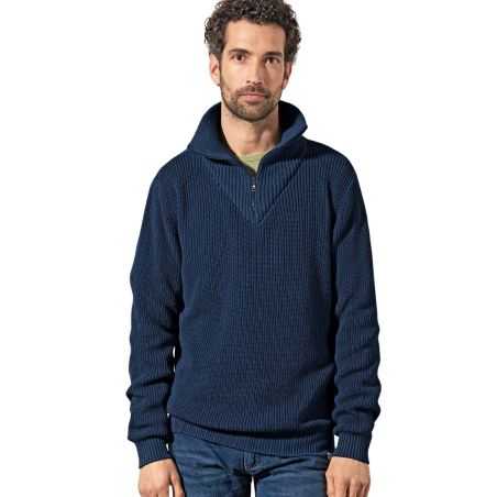 Pull troyer en chanvre et coton bio