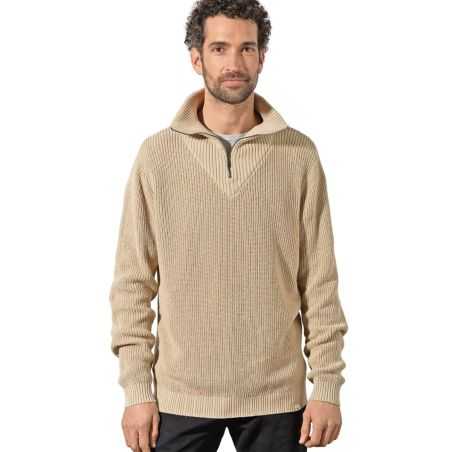 Pull troyer en chanvre et coton bio