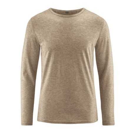 T-shirt manches longues chanvre, laine de yak et coton bio