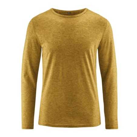 T-shirt manches longues chanvre, laine de yak et coton bio