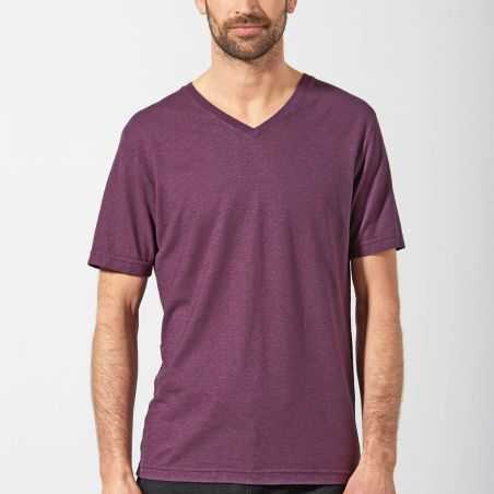T-shirt chanvre manches courtes col V