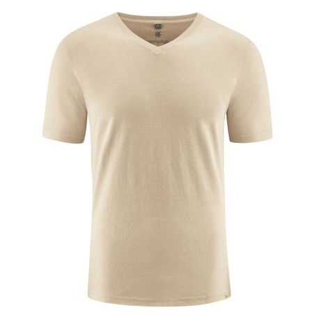 T-shirt chanvre manches courtes col V