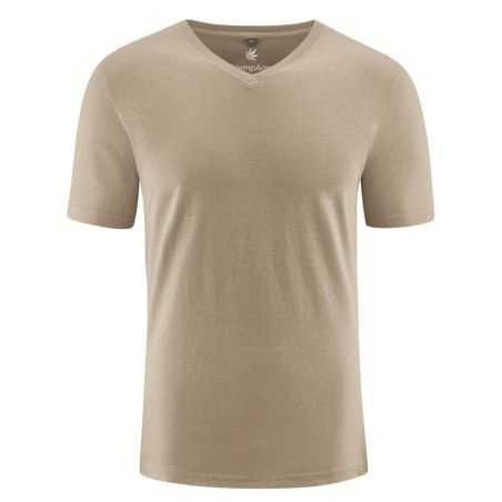 T-shirt chanvre manches courtes col V