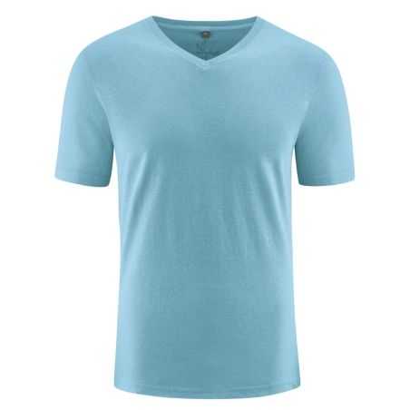 T-shirt chanvre manches courtes col V