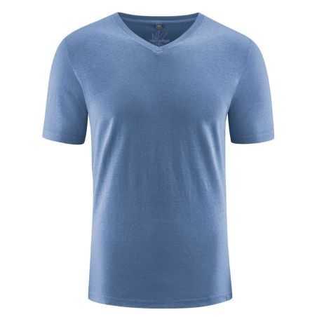 T-shirt chanvre manches courtes col V