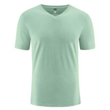 T-shirt chanvre manches courtes col V