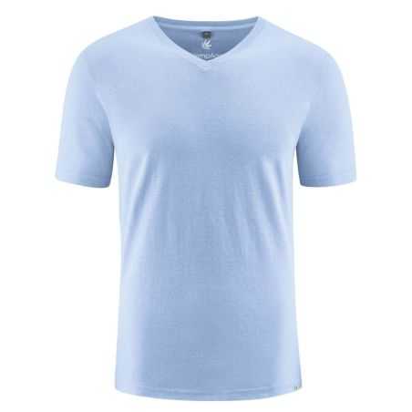 T-shirt chanvre manches courtes col V