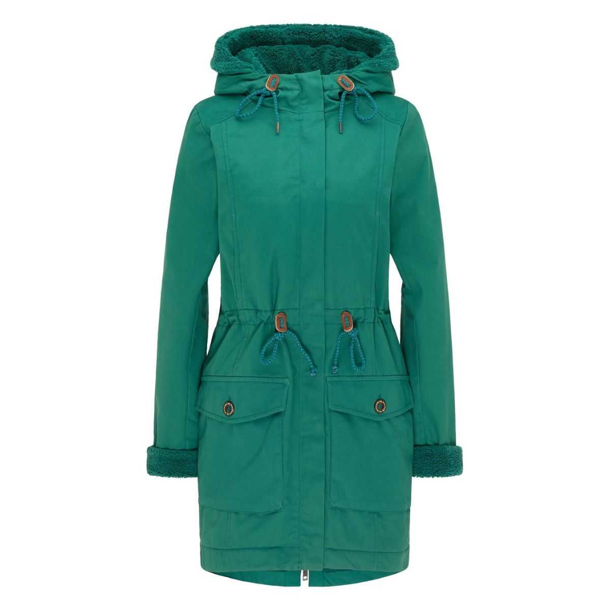 Parka en sergé 100% de coton bio, vert, KBA et VEGAN