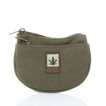 Porte-monnaie 2 poches chanvre et coton bio Porte-monnaie 2 poches chanvre et coton bio