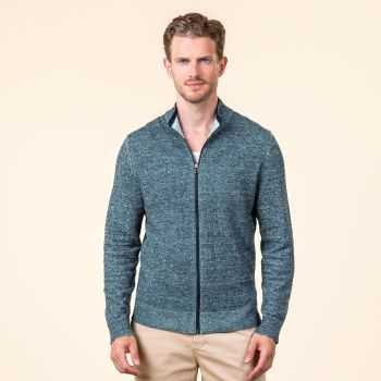 Cardigan "TARIANO" bleu pétrole