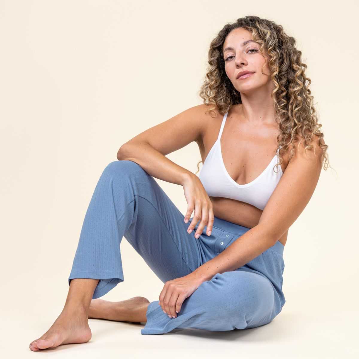 Pantalon de pyjama "TATUM" bleu clair