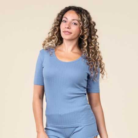 Haut de pyjama en coton bio, ROOS