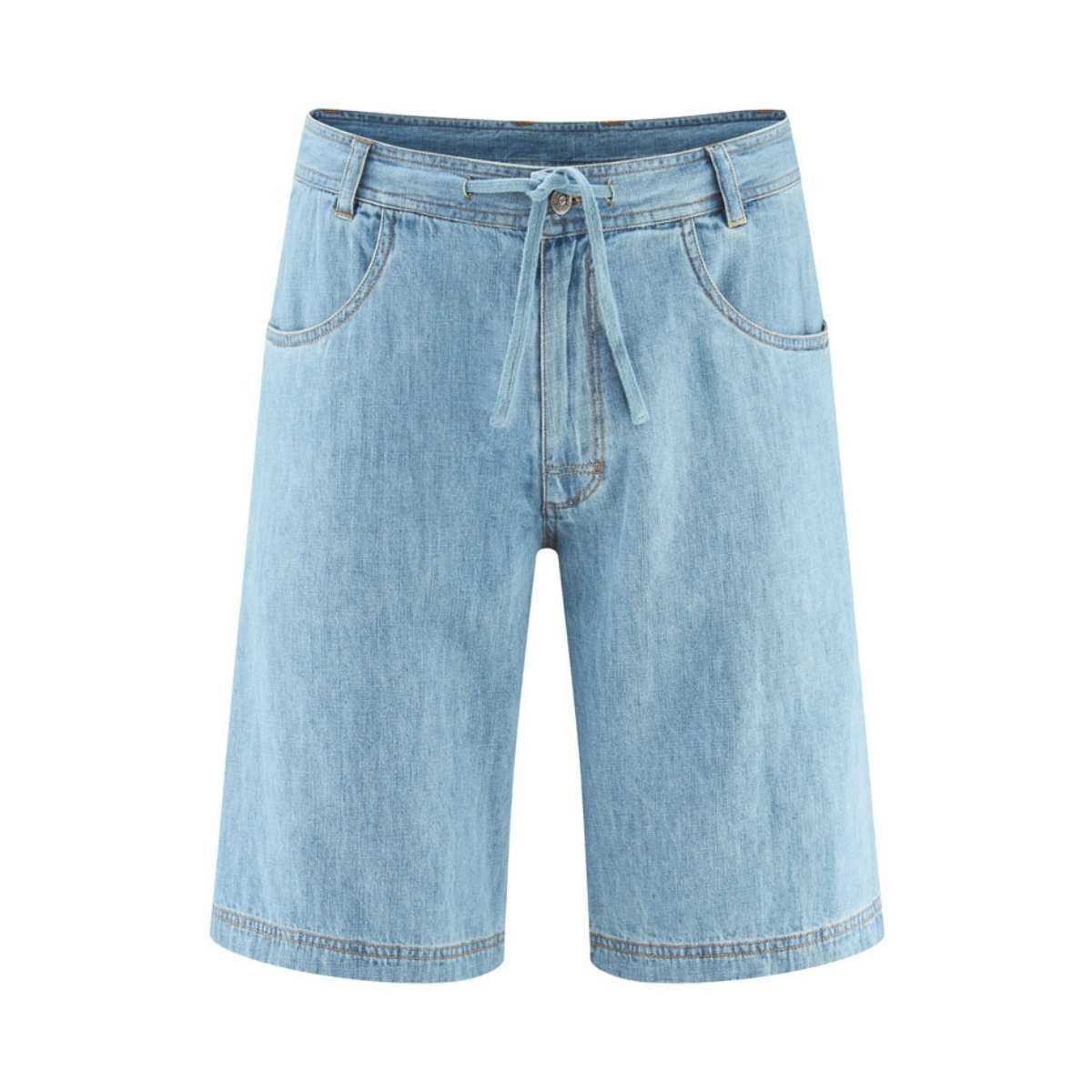 Short en jean denim tissé - Chanvre et coton bio