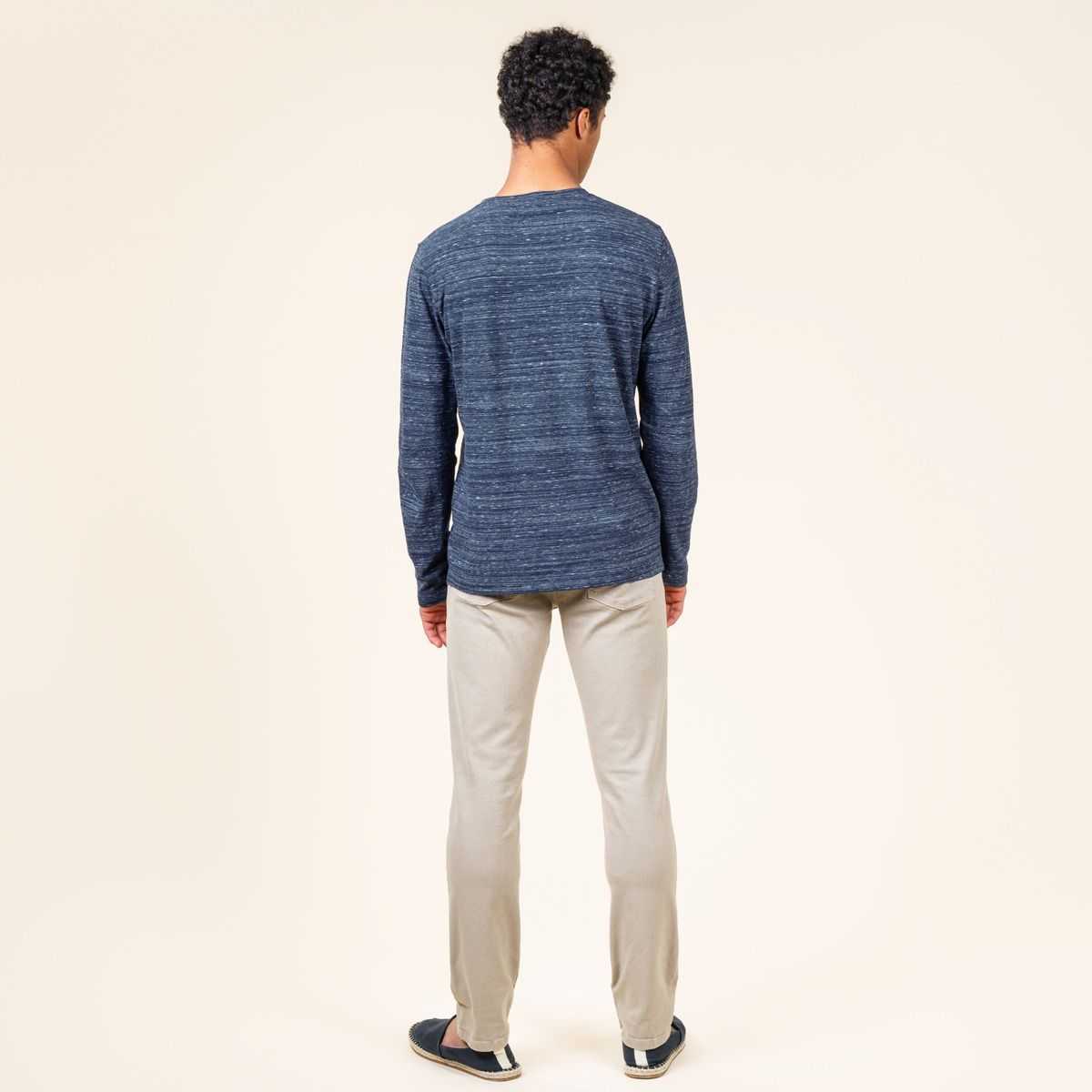 T-shirt manches longues "SOA" bleu marine