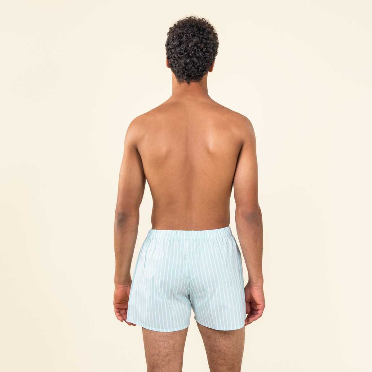 Lot de 2 caleçons "GREGOR" à rayures - Coton bio