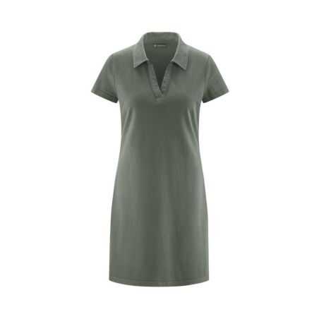 Robe polo en chanvre et coton bio – Jersey piqué léger