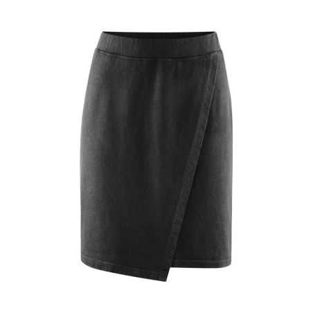 Jupe portefeuille en jersey - Chanvre et coton bio