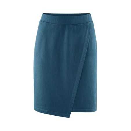 Jupe portefeuille en jersey - Chanvre et coton bio