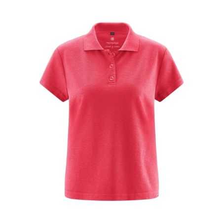 Polo piqué en jersey, à manches courtes - Chanvre et coton bio