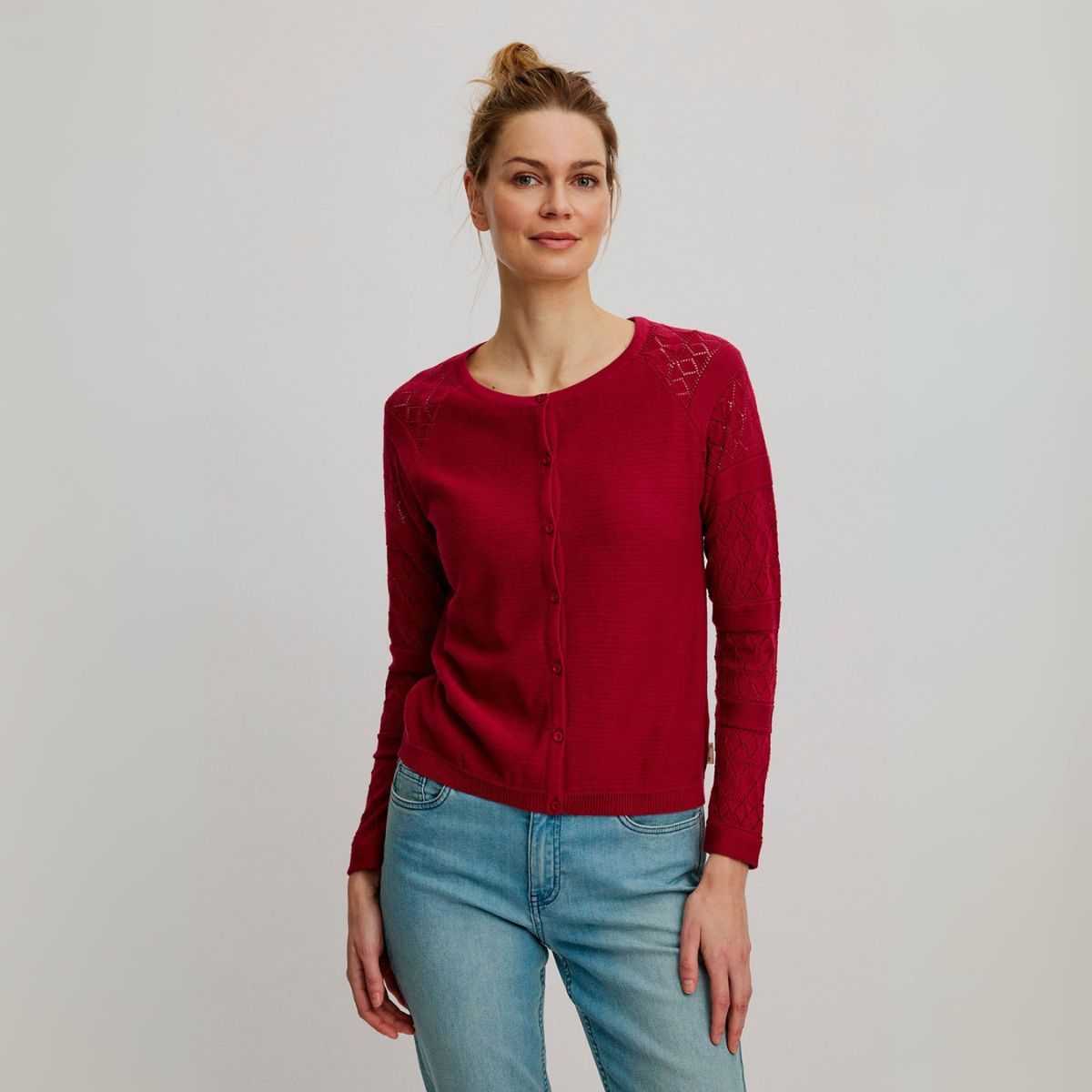 Gilet ajouré en maille