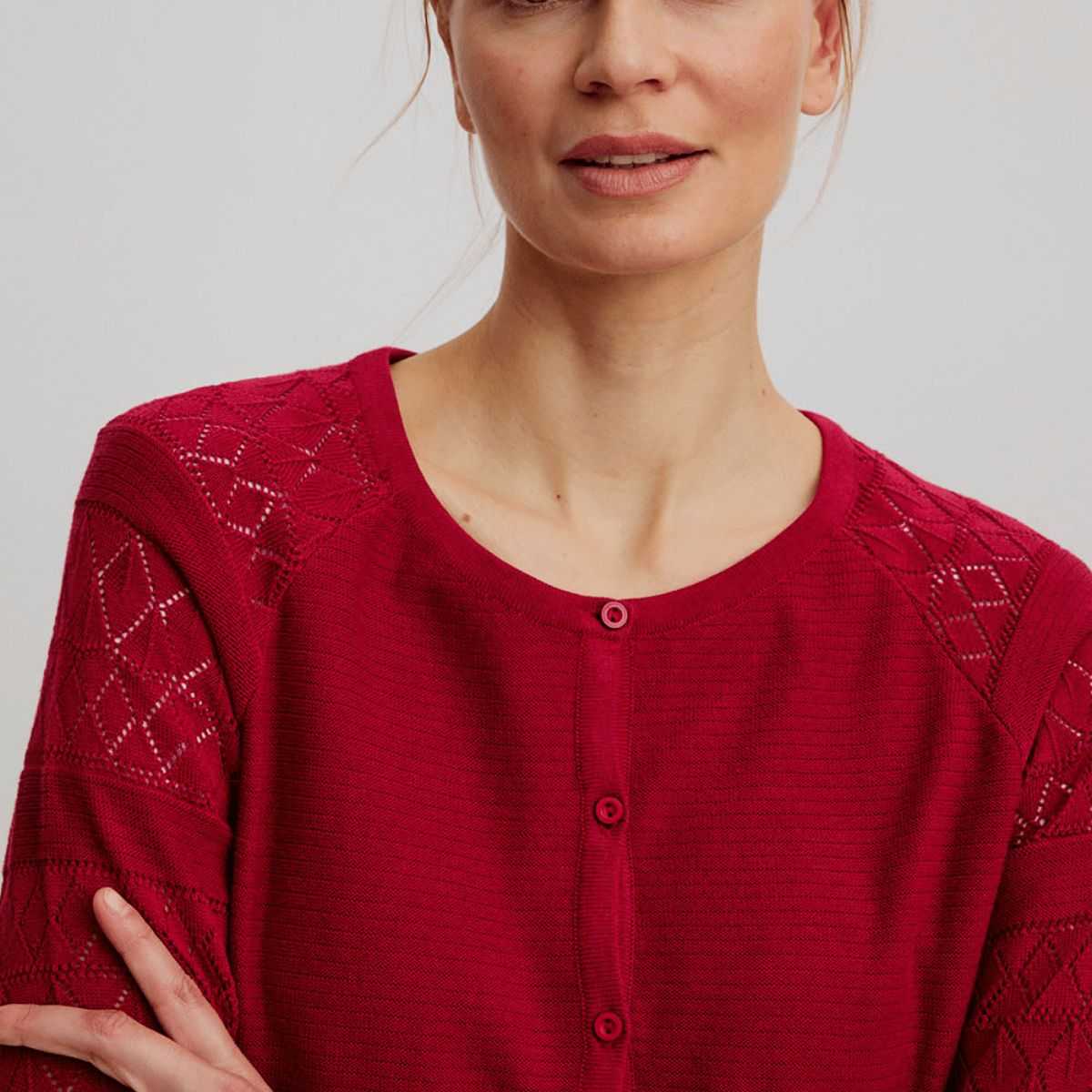 Gilet ajouré en maille