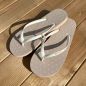 Tongs "AMALFI" - Semelle beige, pois blancs - Strap blanc Tongs "AMALFI" - Semelle beige, pois blancs - Strap blanc