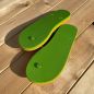 Tongs "BOLOGNE" - Semelle orange et verte - Strap vert Tongs "BOLOGNE" - Semelle orange et verte - Strap vert
