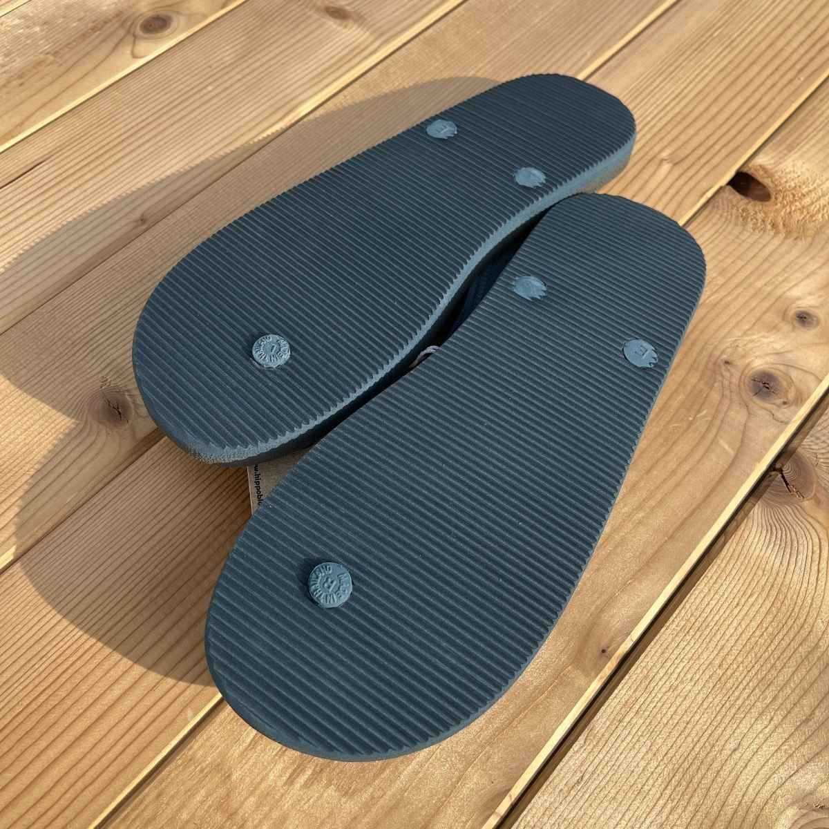 Tongs "PALAWAN" - Semelle grise et bleue - Strap bleu