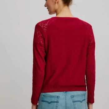 Gilet ajouré en maille