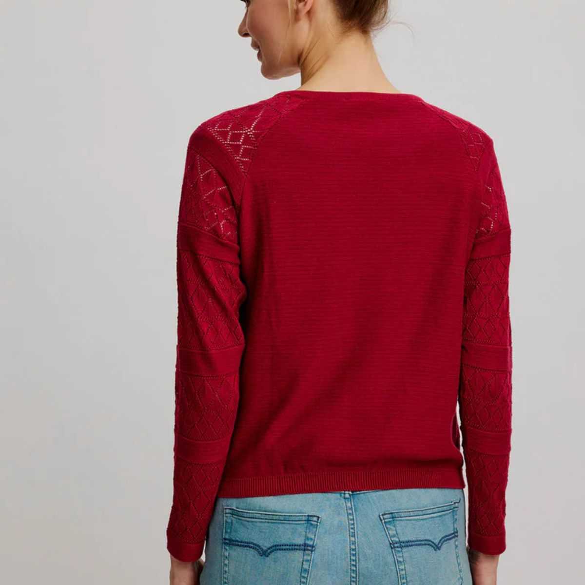 Gilet ajouré en maille