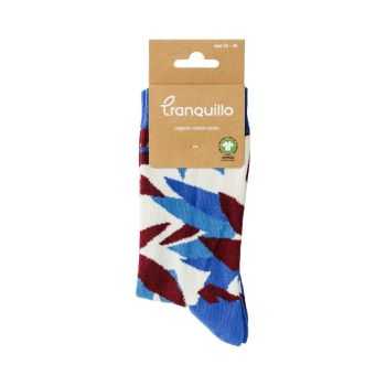 Chaussettes "BLOOM" - Motif feuillage tropical
