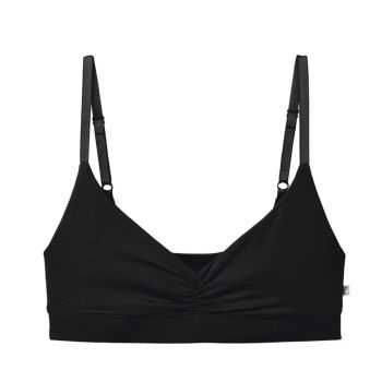 Brassière noire sans armatures en Tencel