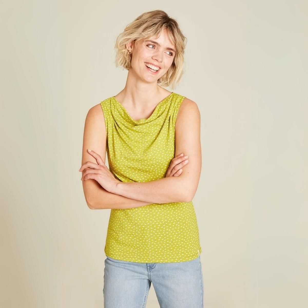 Débardeur col bénitier vert