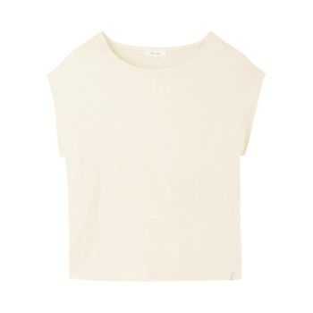 T-shirt à manches très courtes - Ecru