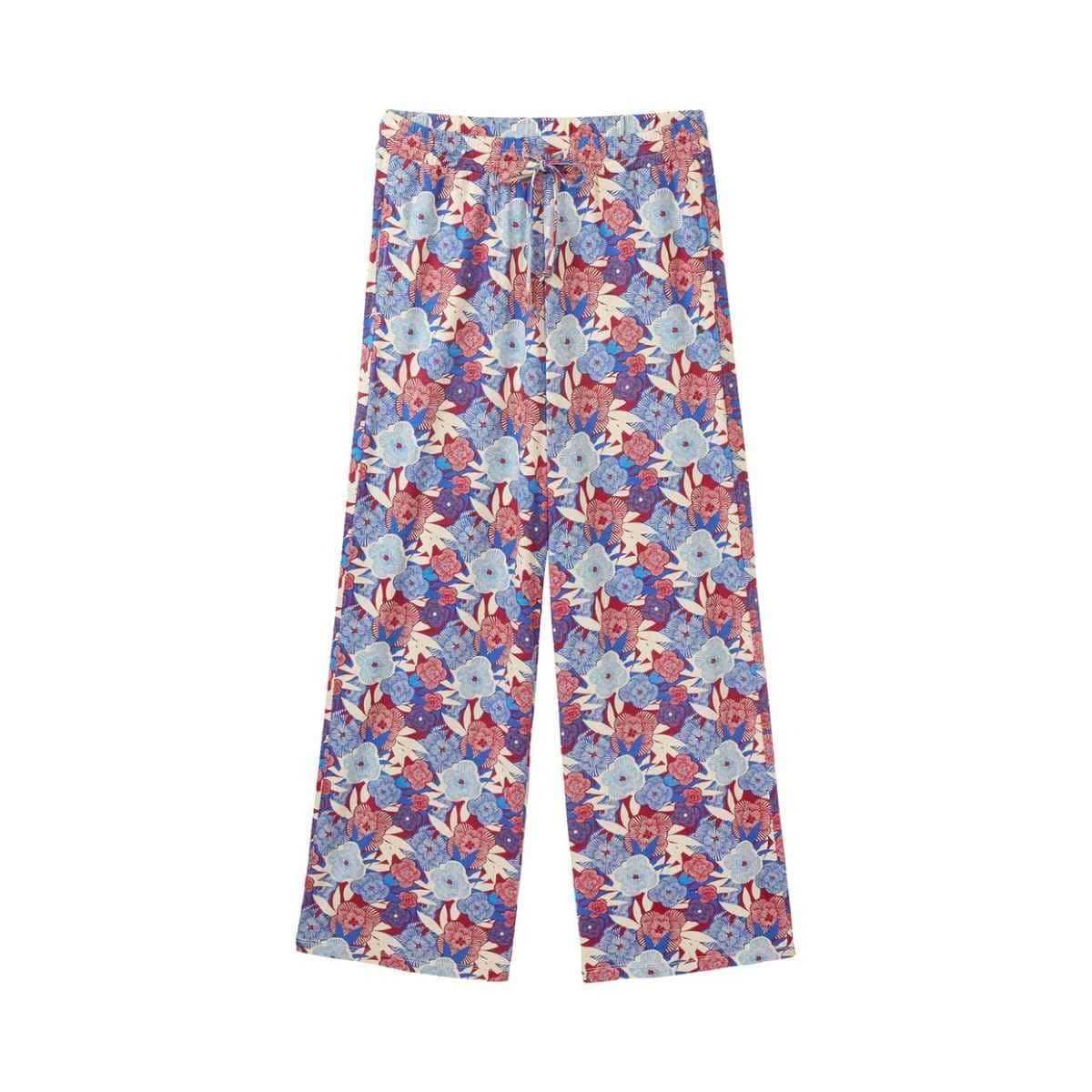 Pantalon large imprimé fleuri