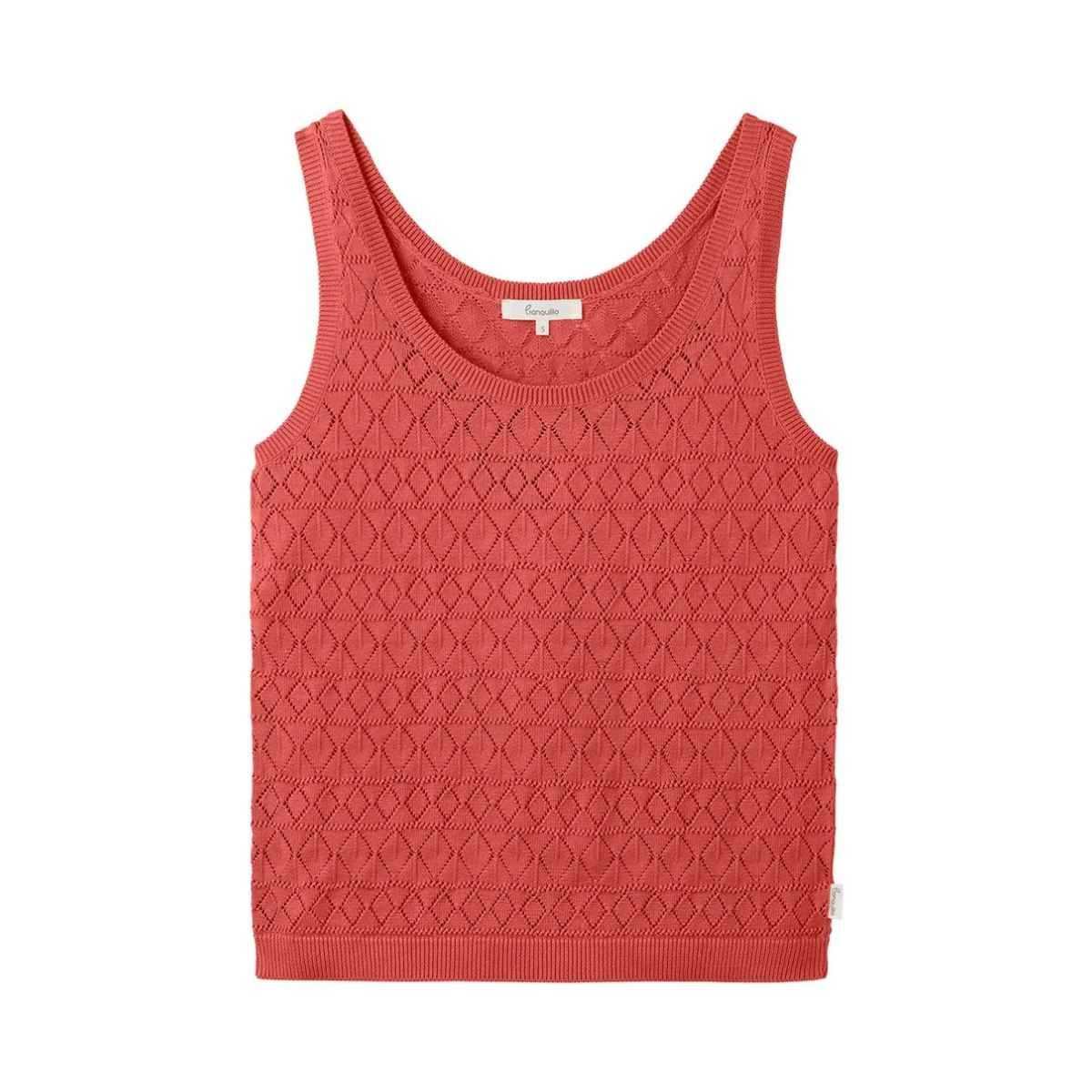 Débardeur ajouré en coton bio