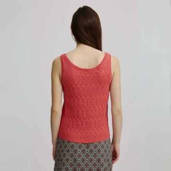 Débardeur ajouré en coton bio