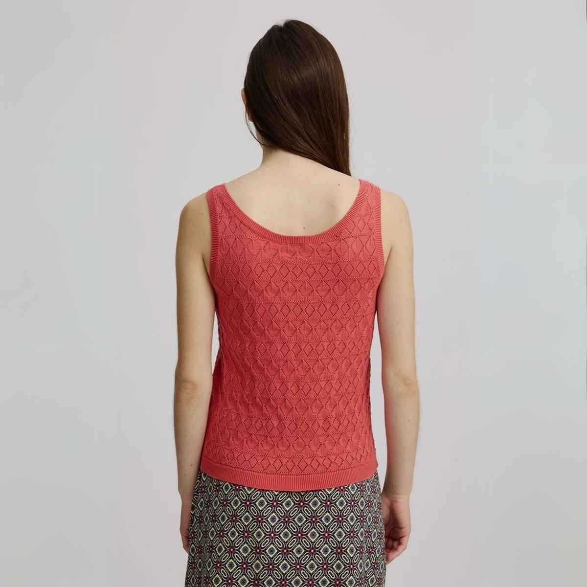 Débardeur ajouré en coton bio