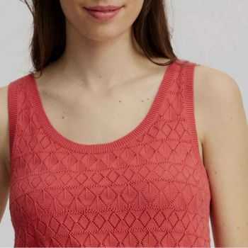 Débardeur ajouré en coton bio