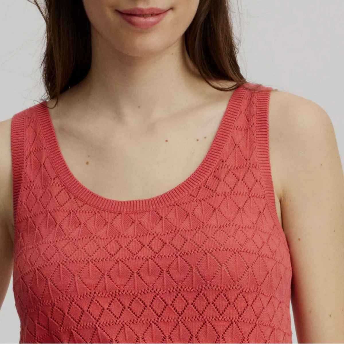 Débardeur ajouré en coton bio