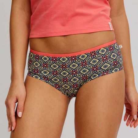 Culottes à motifs colorés en coton bio