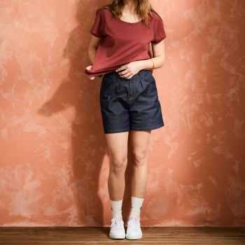 T-shirt "ALINA" 100% lin, col rond 