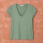 T-shirt "ALINA" 100% lin, col V 
