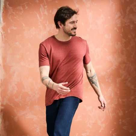 T-shirt "ALIN" 100% lin, col rond