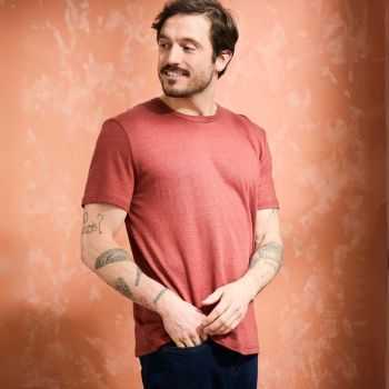 T-shirt "ALIN" 100% lin, col rond