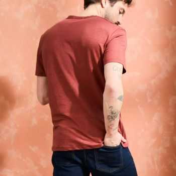 T-shirt "ALIN" 100% lin, col rond