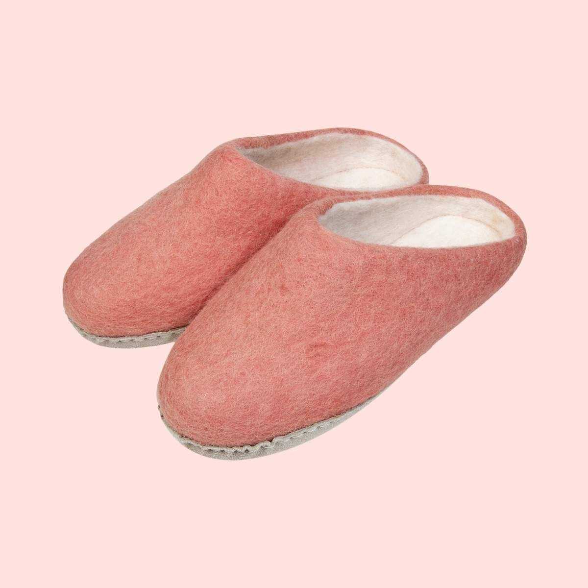 Chaussons en feutre népalais 100% laine Chaussons en feutre népalais 100% laine
