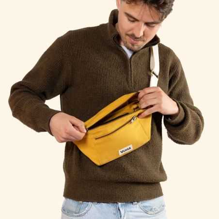 Sacoche banane en coton bio - Plusieurs couleurs