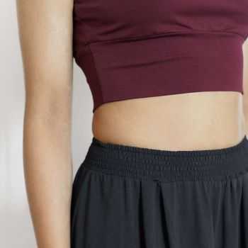 Crop top "AJOONEE", coton bio Muùne